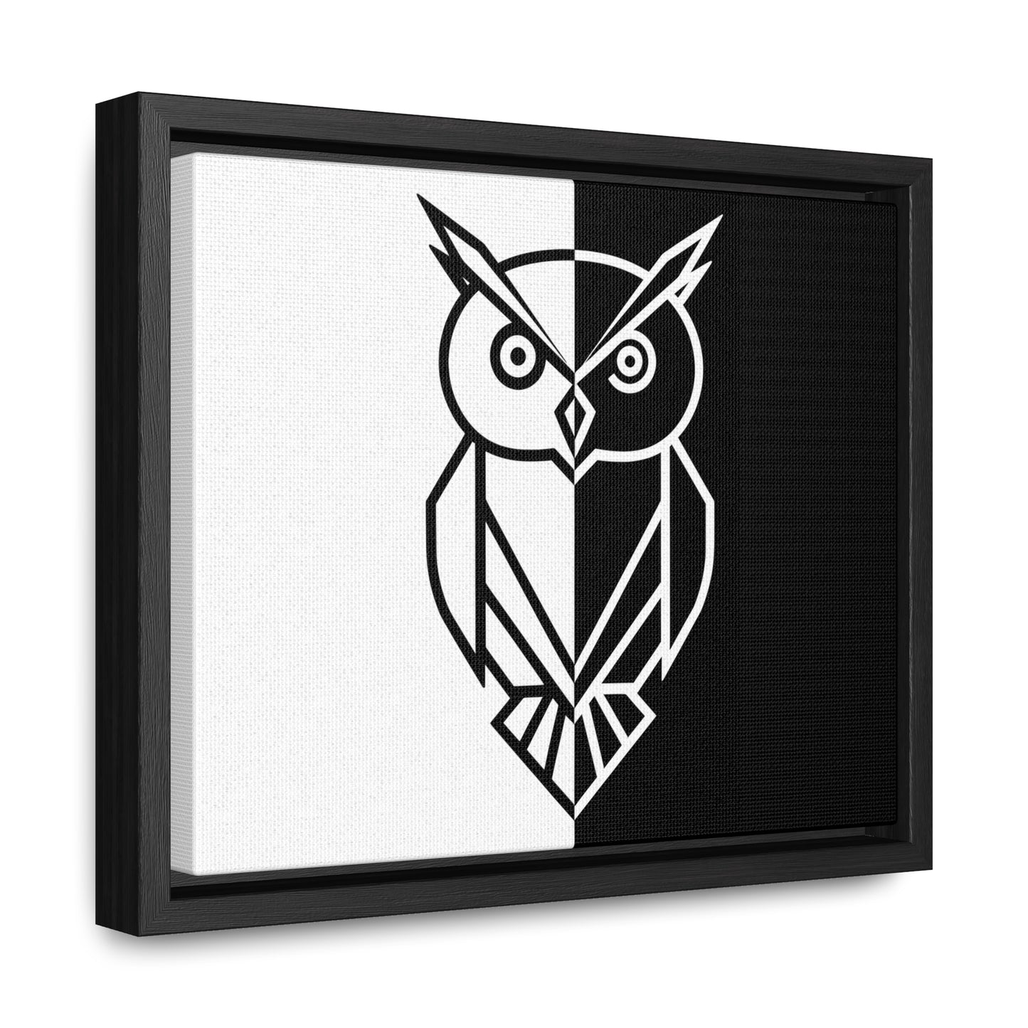 Duality of the Owl - Gallery Canvas Wraps, Horizontal Frame