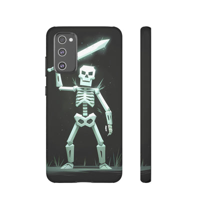 Geometric Skeleton Swordsman - Smartphone Tough Cases