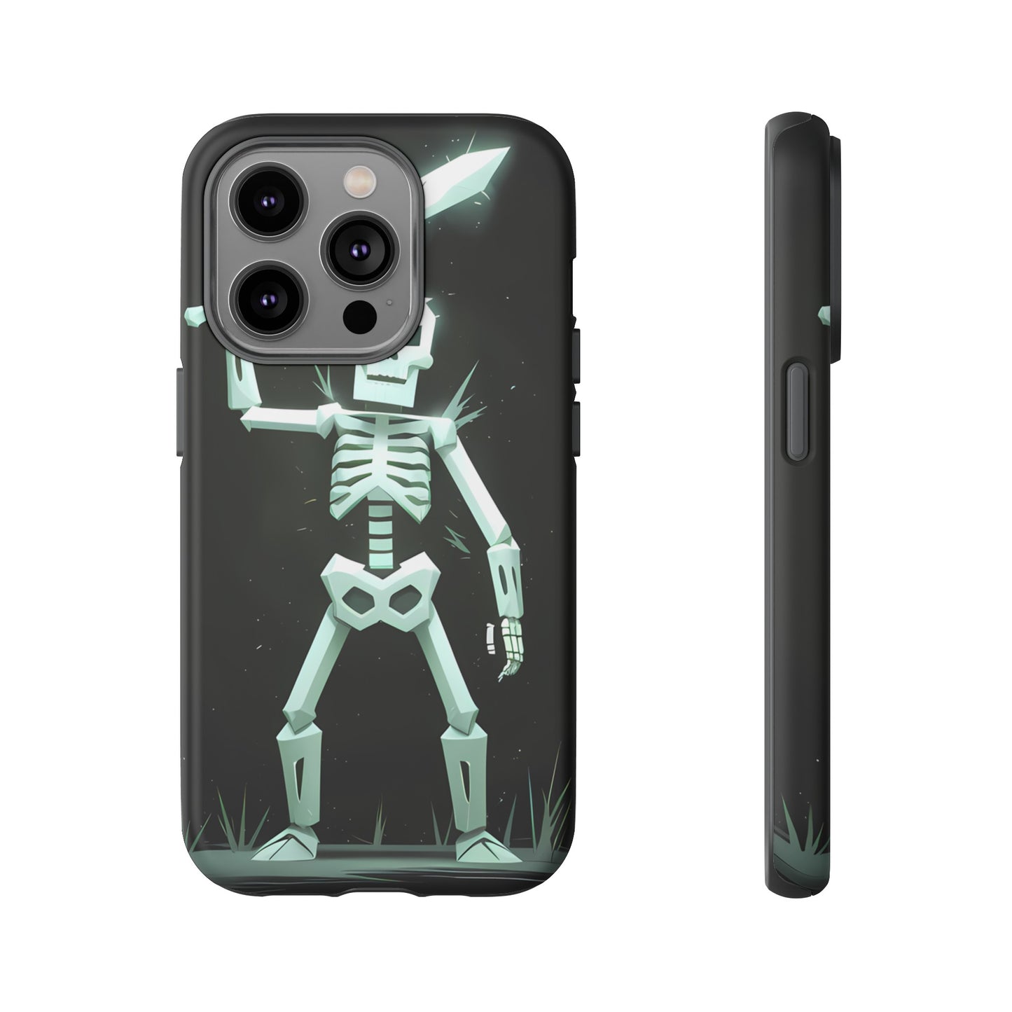 Geometric Skeleton Swordsman - Smartphone Tough Cases