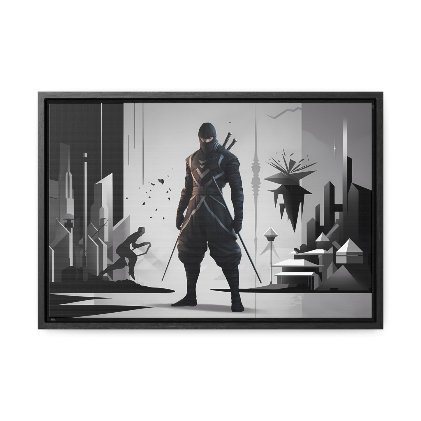 Shadowblade: The Silent Protector - Gallery Canvas Wraps, Horizontal Frame