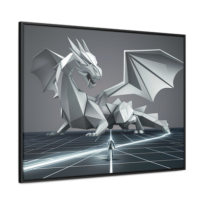 Confrontation in the Digital Realm - Gallery Canvas Wraps, Horizontal Frame