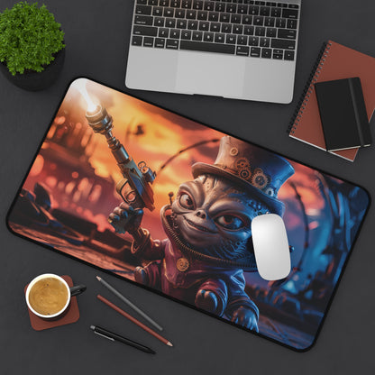 Cute Steampunk Alien - Desk Mat