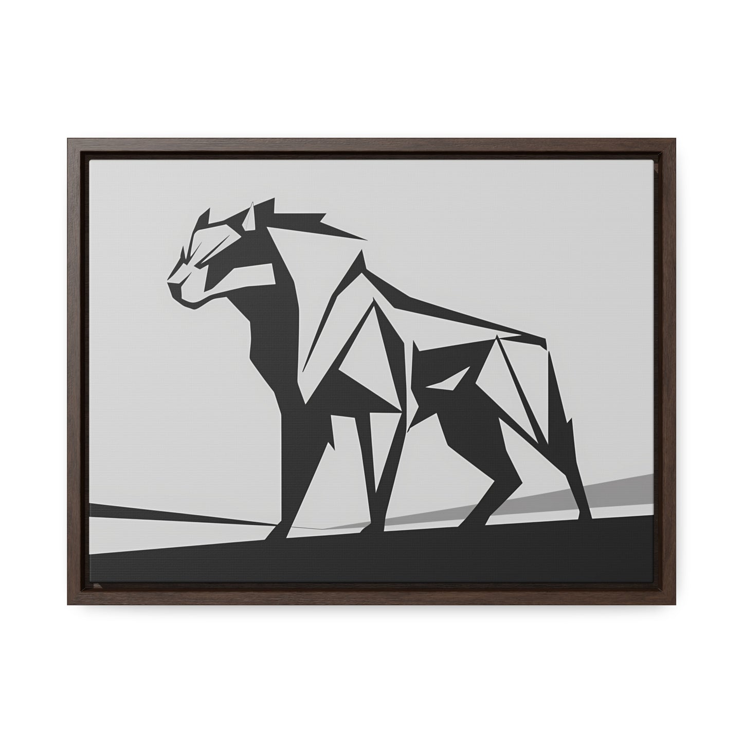 Geometric Beast - Gallery Canvas Wraps, Horizontal Frame