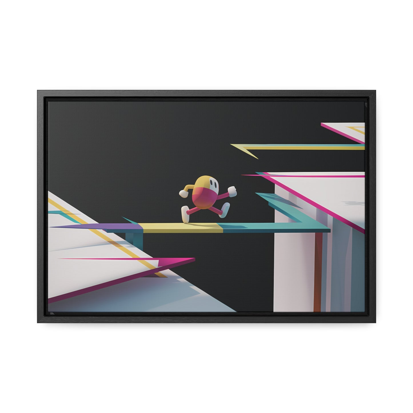 "Leaping Through Dimensions" - Gallery Canvas Wraps, Horizontal Frame