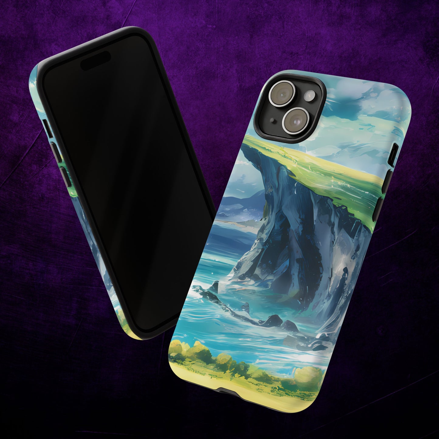 Anime Cliff by the Sea - Smartphone Tough Cases