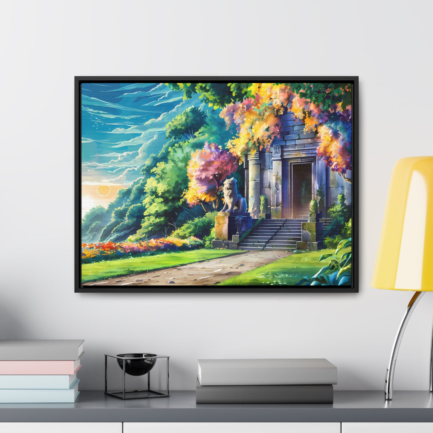 Sanctuary of the Forgotten Dawn - Gallery Canvas Wraps, Horizontal Frame