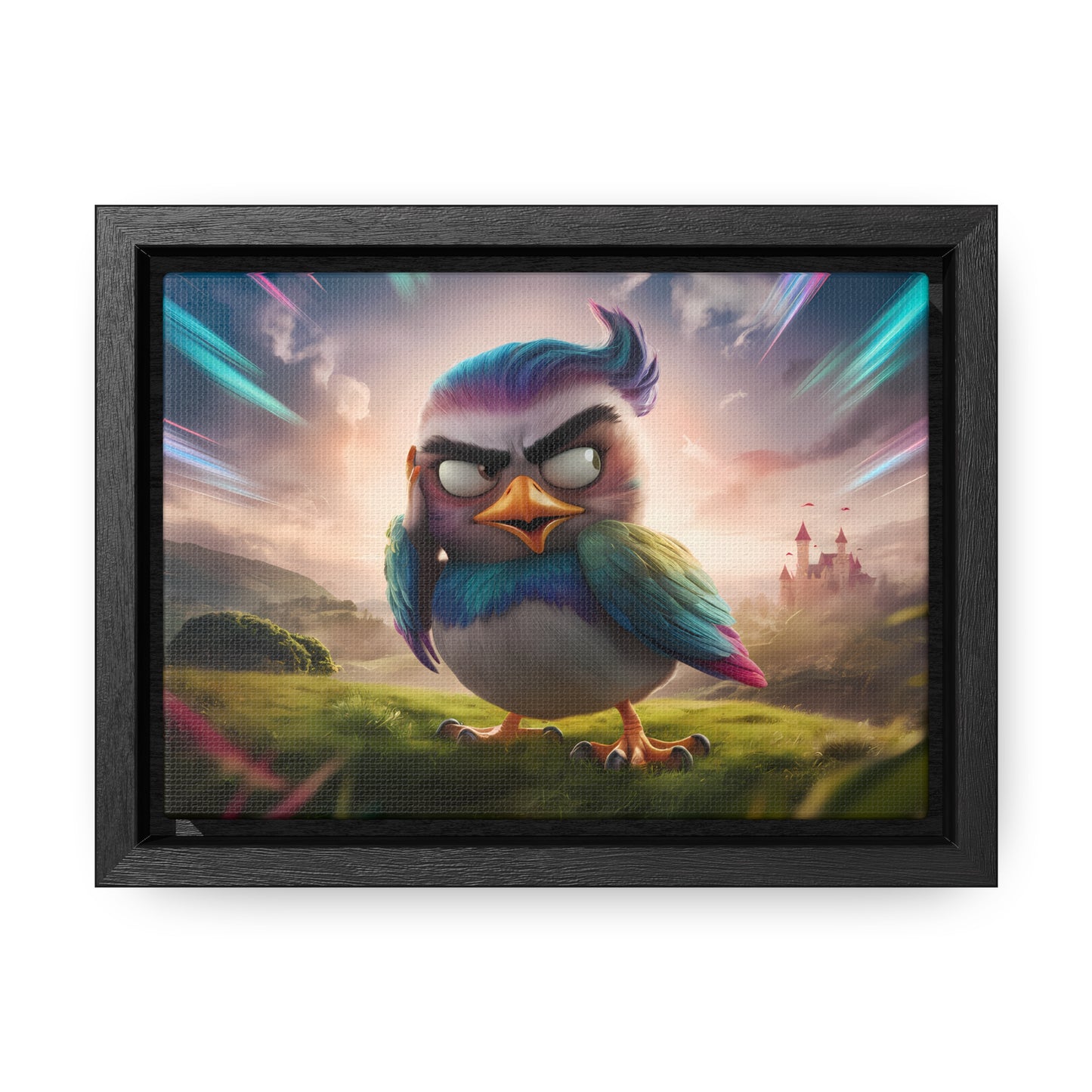 Feathered Fury: The Guardian of the Sky - Gallery Canvas Wraps, Horizontal Frame