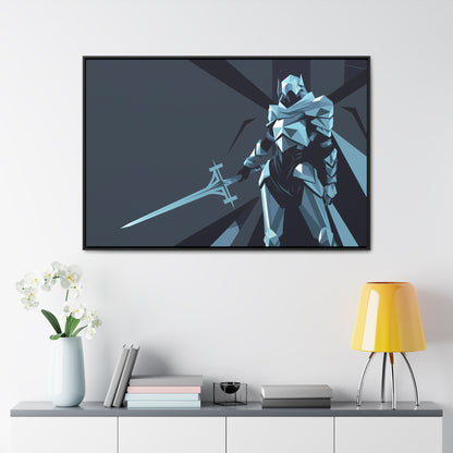 Knight of the Shattered Realm - Gallery Canvas Wraps, Horizontal Frame