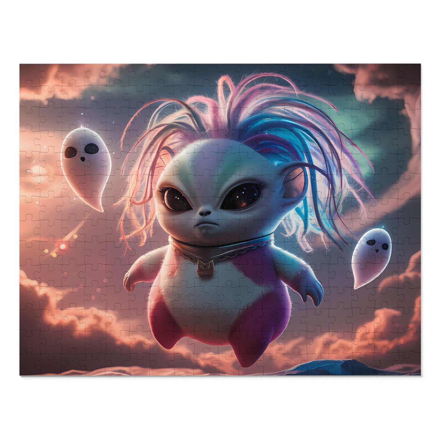 Galactic Spirit Guardian in the Ethereal Realm - Jigsaw Puzzle (30, 110, 252, 500,1000-Piece)