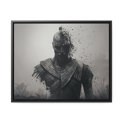 "Fragmented Warrior" - Gallery Canvas Wraps, Horizontal Frame