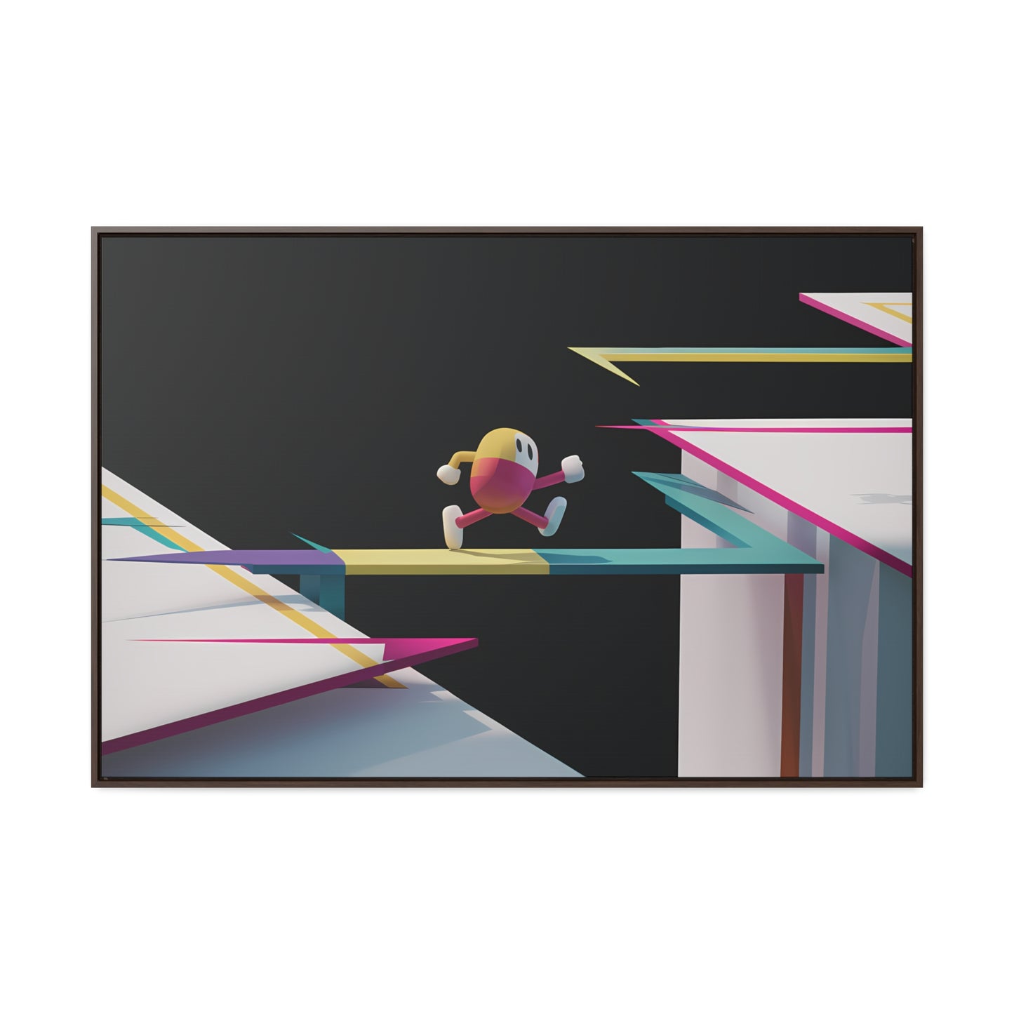 "Leaping Through Dimensions" - Gallery Canvas Wraps, Horizontal Frame