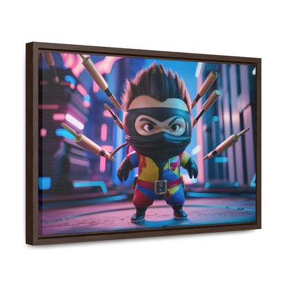 Ninja Toy Showdown - Gallery Canvas Wraps, Horizontal Frame