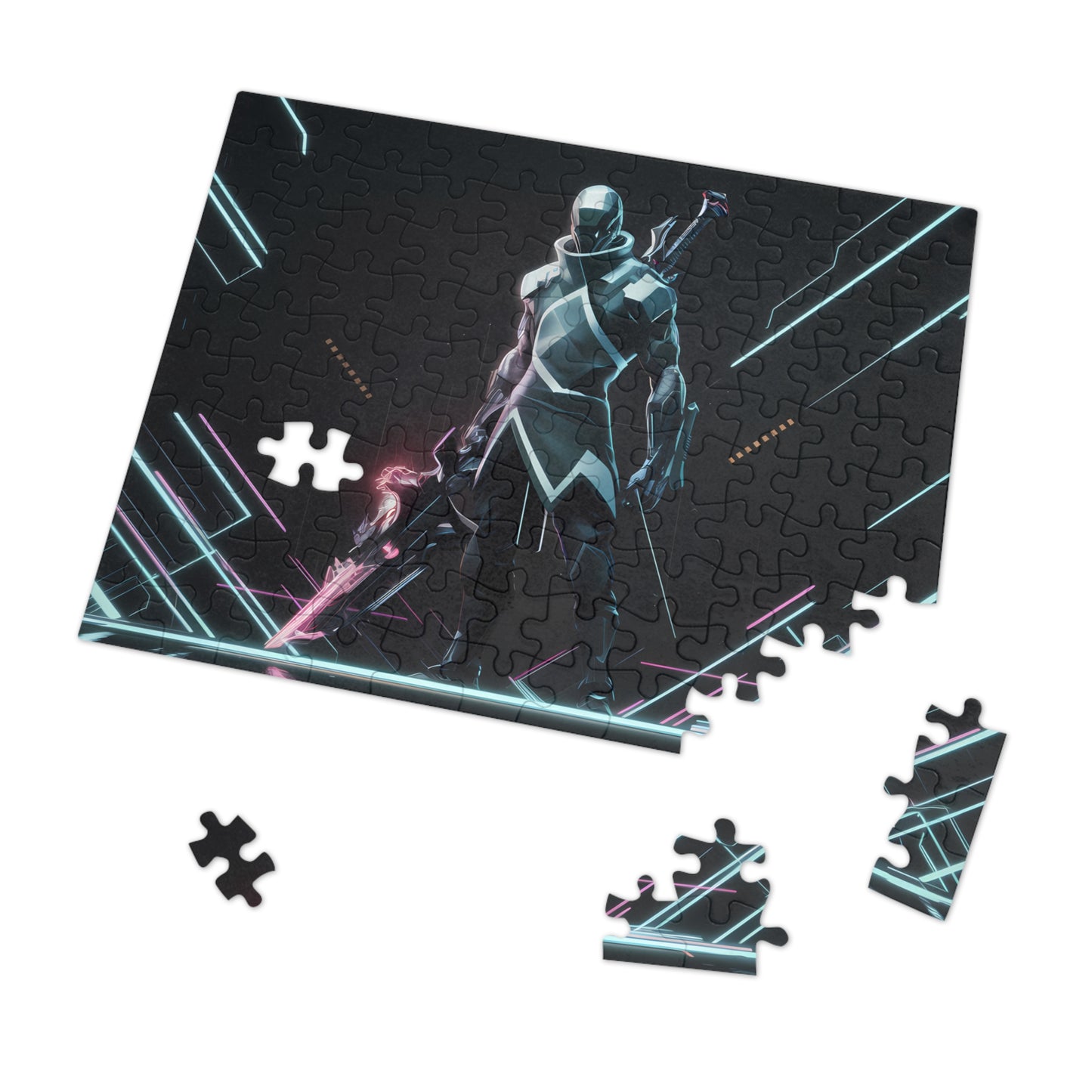 Cybernetic Blade Sentinel - Jigsaw Puzzle (30, 110, 252, 500,1000-Piece)