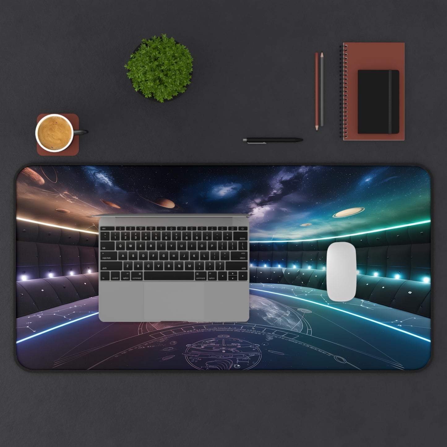 Space Ship View - Desk Mat