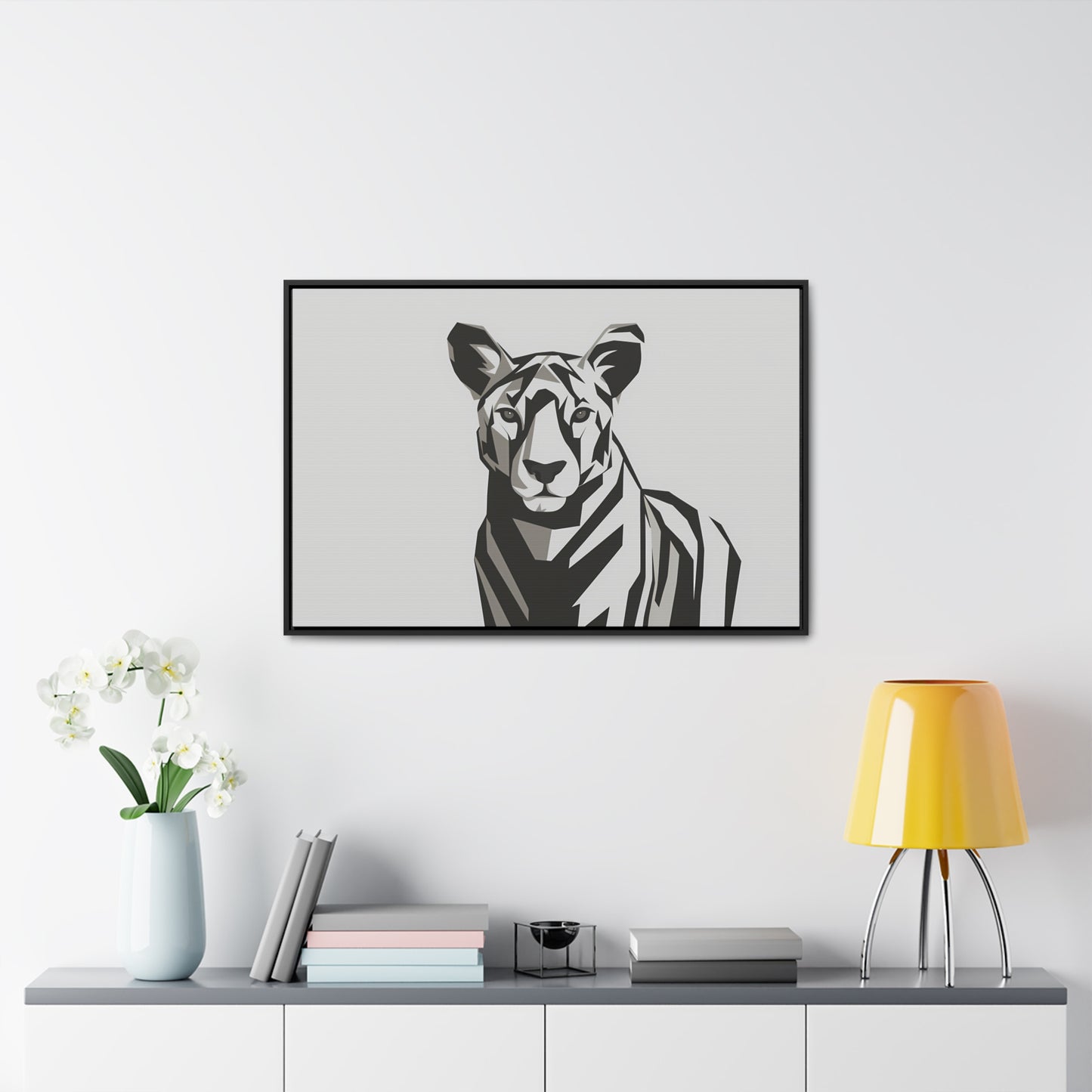 "Monochrome Majesty" - Gallery Canvas Wraps, Horizontal Frame