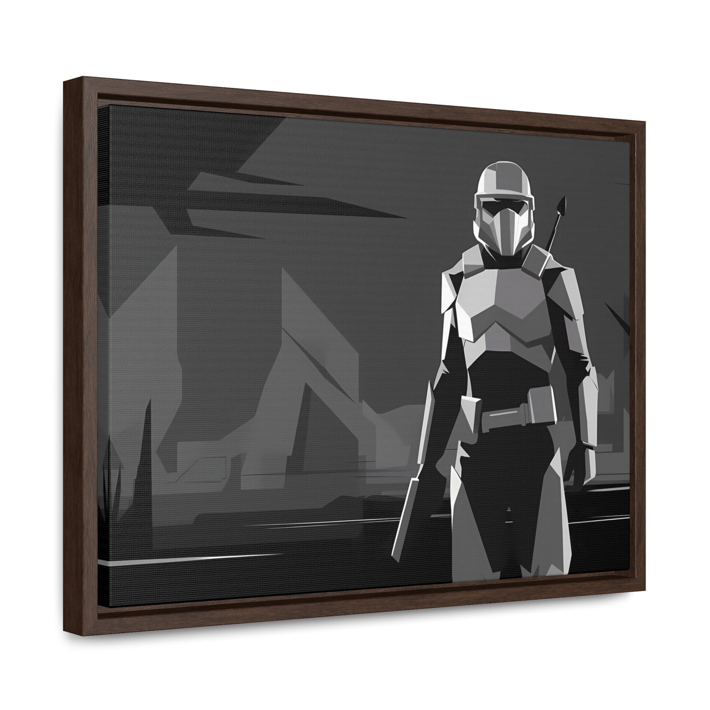 The Lone Protector - Gallery Canvas Wraps, Horizontal Frame