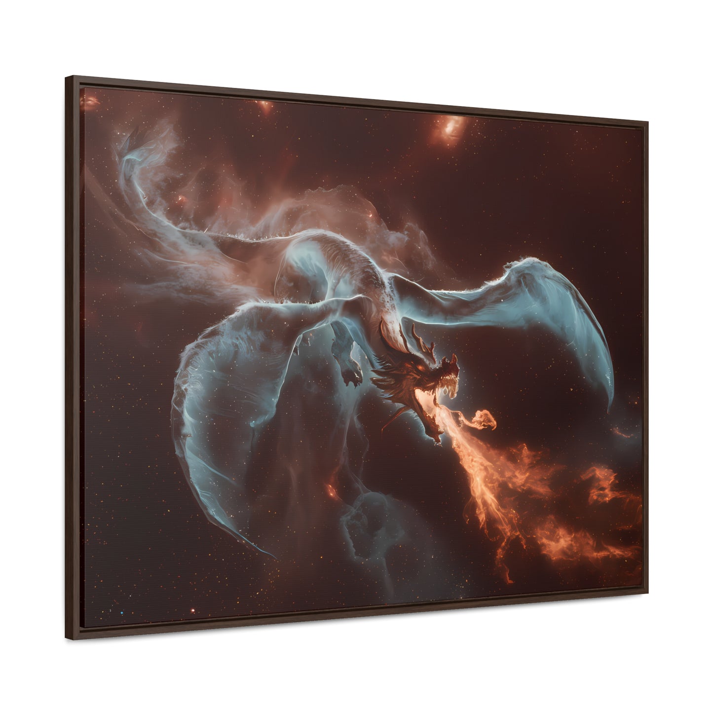 Celestial Inferno Dragon - Gallery Canvas Wraps, Horizontal Frame