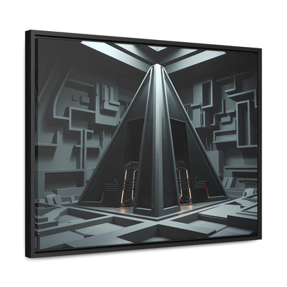 Sanctum of the Obsidian Pyramid - Gallery Canvas Wraps, Horizontal Frame