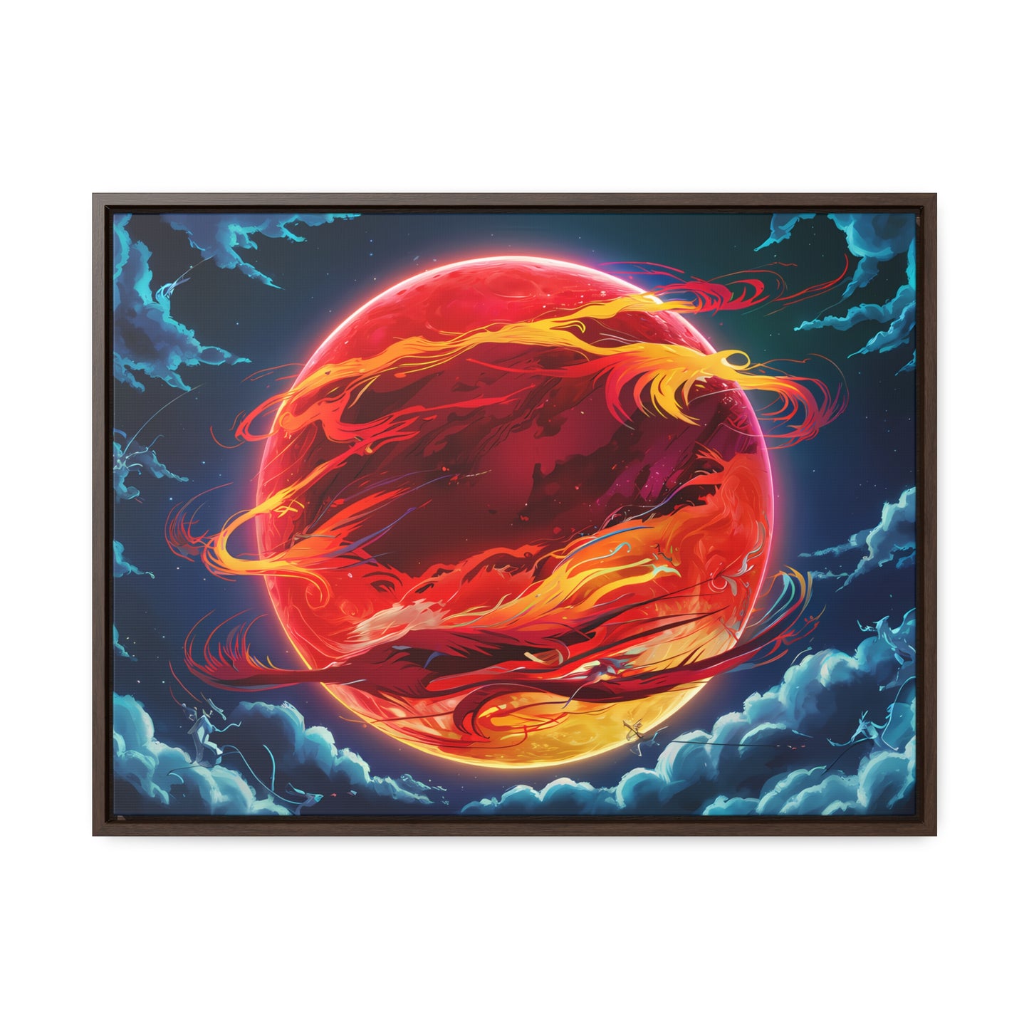 Eclipse of the Eternal Phoenix - Gallery Canvas Wraps, Horizontal Frame