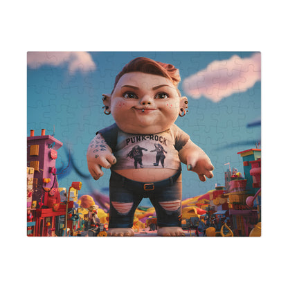 Punk Rock Giant in Toy Town - Jigsaw Puzzle (30, 110, 252, 500,1000-Piece)