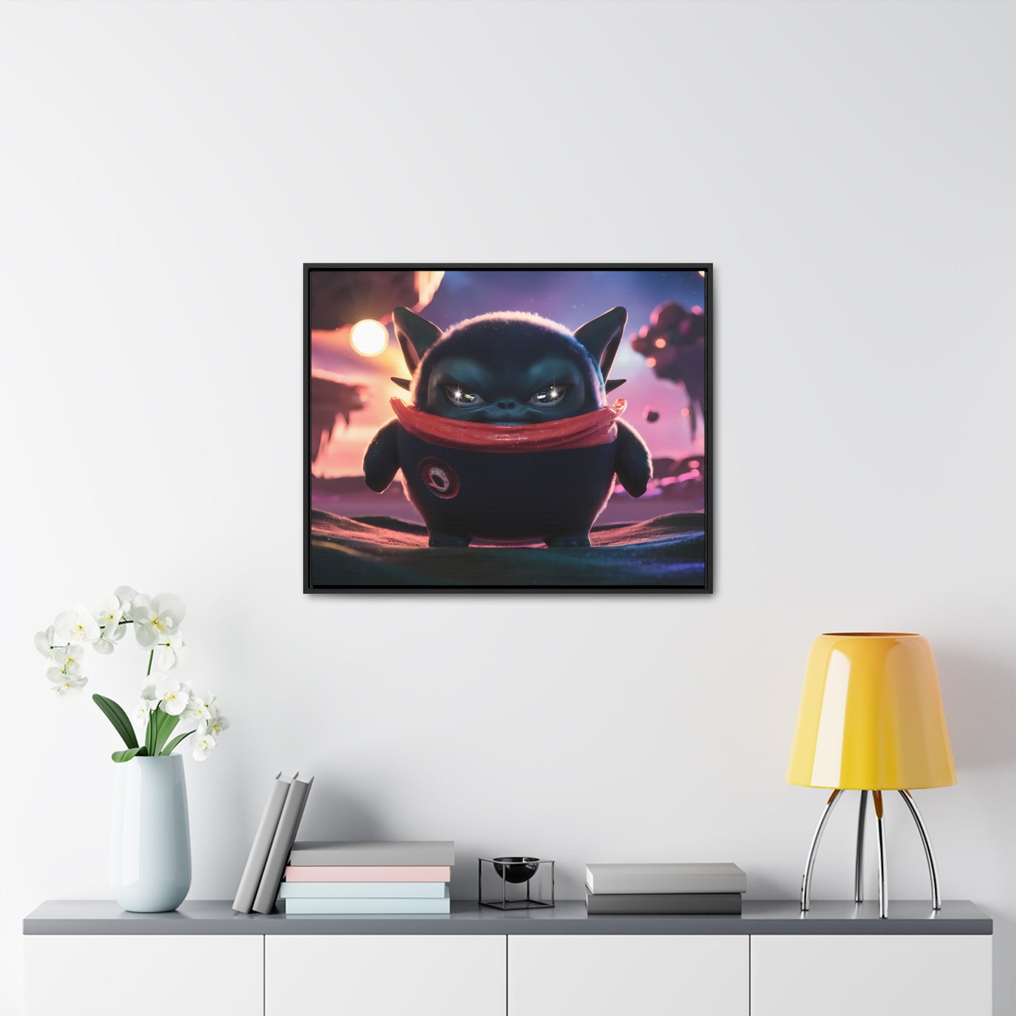 "Guardian of the Floating Isles" - Gallery Canvas Wraps, Horizontal Frame