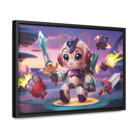 Battle Bot Hero - Gallery Canvas Wraps, Horizontal Frame