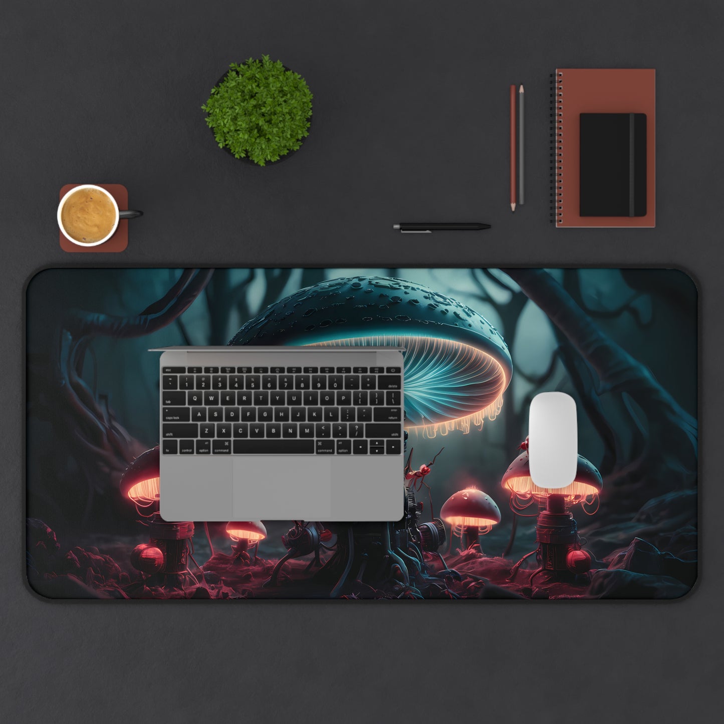 Steampunk Mushroom - Desk Mat