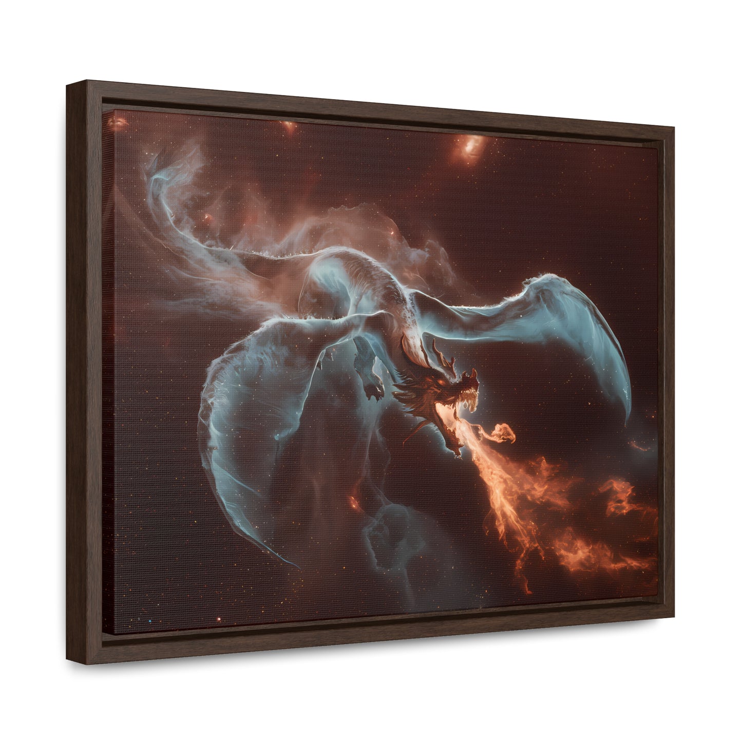 Celestial Inferno Dragon - Gallery Canvas Wraps, Horizontal Frame