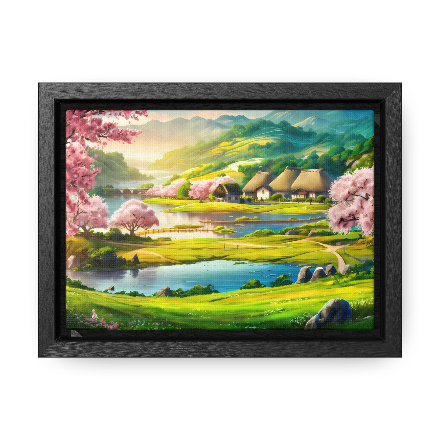 Serenity in Spring Meadows - Gallery Canvas Wraps, Horizontal Frame