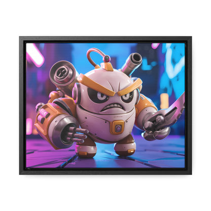 Battle-Ready Robo Warrior - Gallery Canvas Wraps, Horizontal Frame