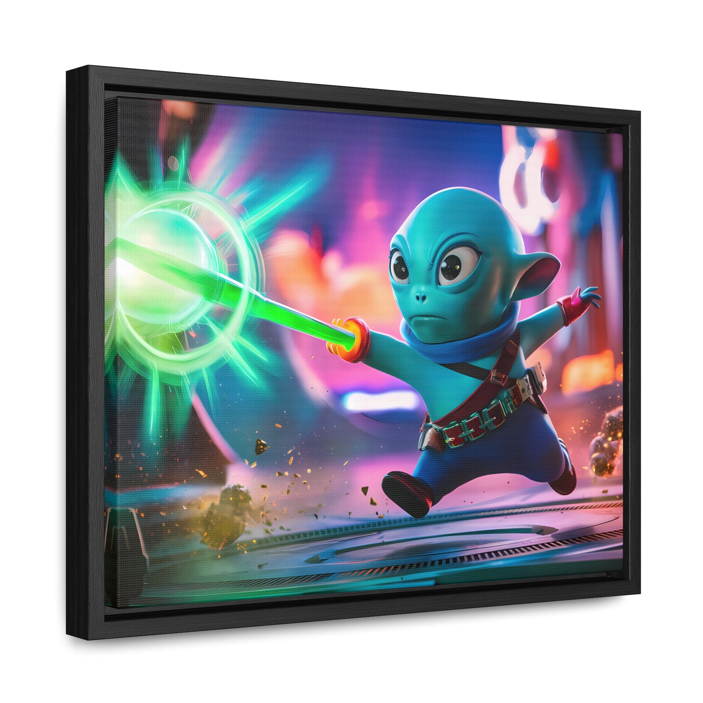 Galactic Defender - Gallery Canvas Wraps, Horizontal Frame