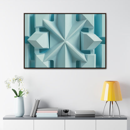 Fractal Symmetry in Ice - Gallery Canvas Wraps, Horizontal Frame