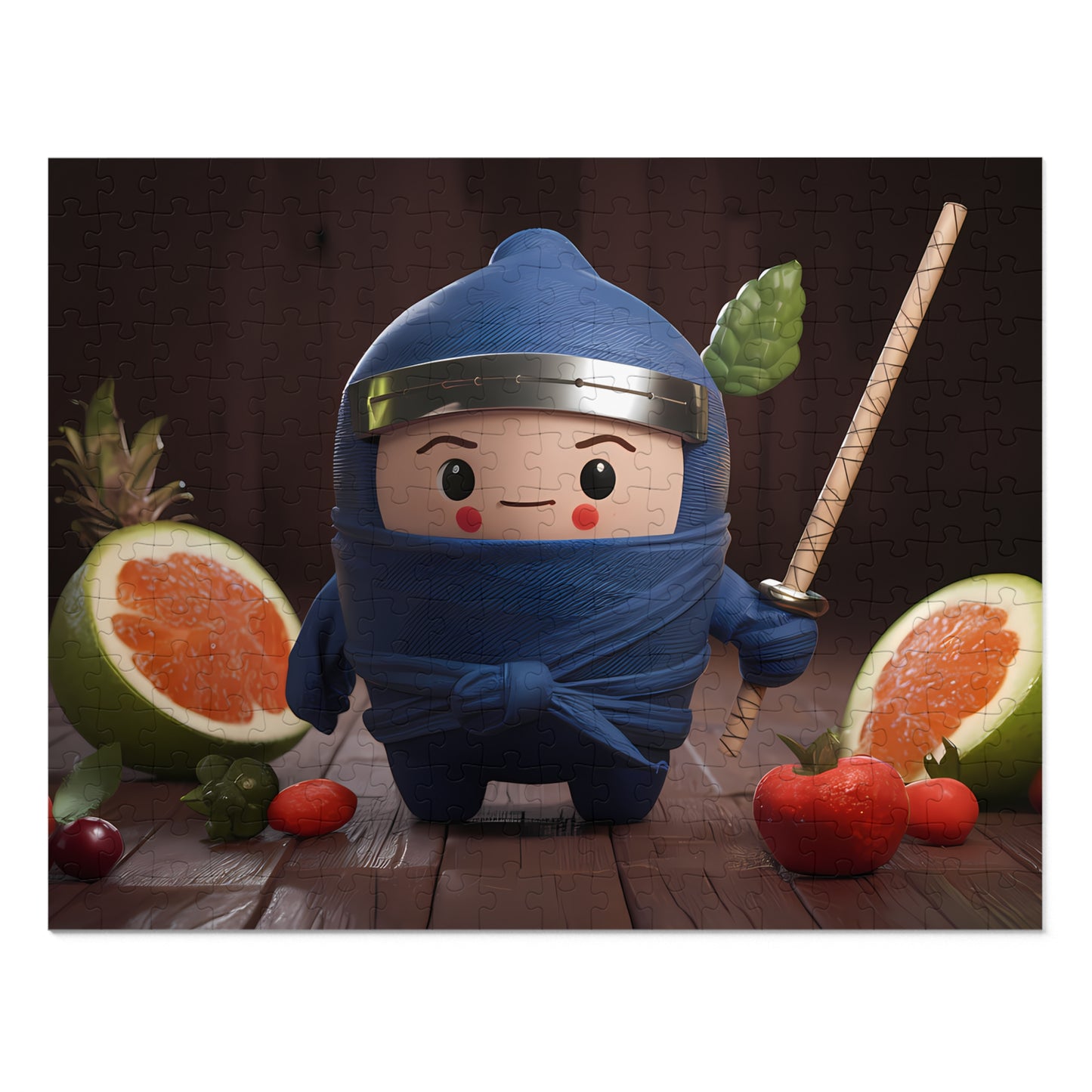 Fruity Ninja in Training - Jigsaw Puzzle (30, 110, 252, 500,1000-Piece)