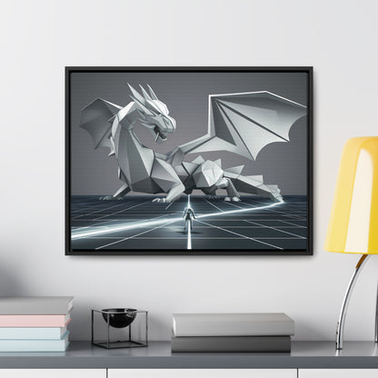 Confrontation in the Digital Realm - Gallery Canvas Wraps, Horizontal Frame