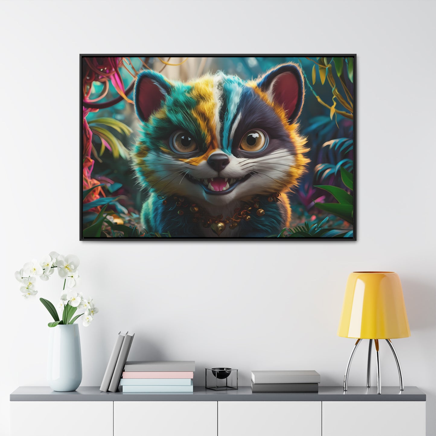 Jungle Mischief - Gallery Canvas Wraps, Horizontal Frame