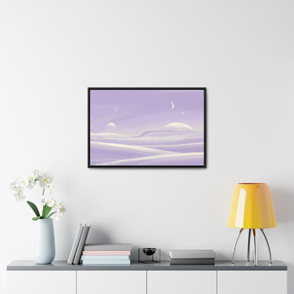 Ethereal Moonscape - Gallery Canvas Wraps, Horizontal Frame