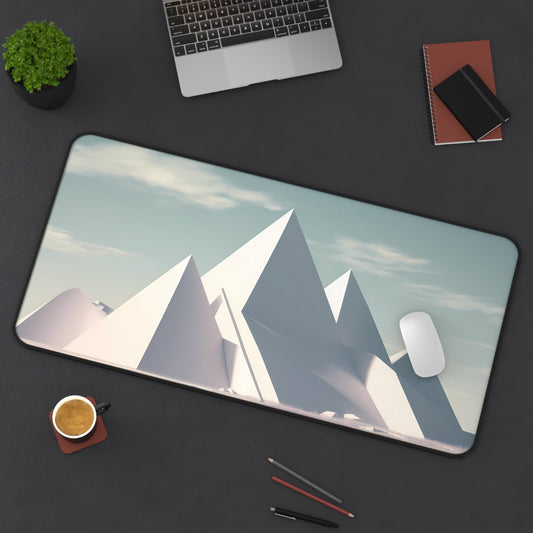 Pyramids of Snow - Desk Mat