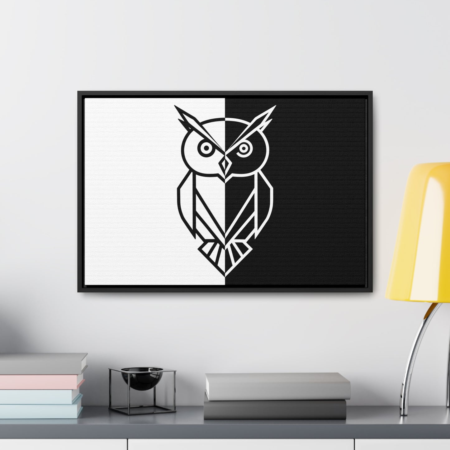 Duality of the Owl - Gallery Canvas Wraps, Horizontal Frame