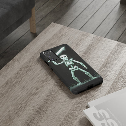 Geometric Skeleton Swordsman - Smartphone Tough Cases