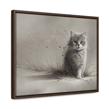 Whiskers in the Wind - Gallery Canvas Wraps, Horizontal Frame