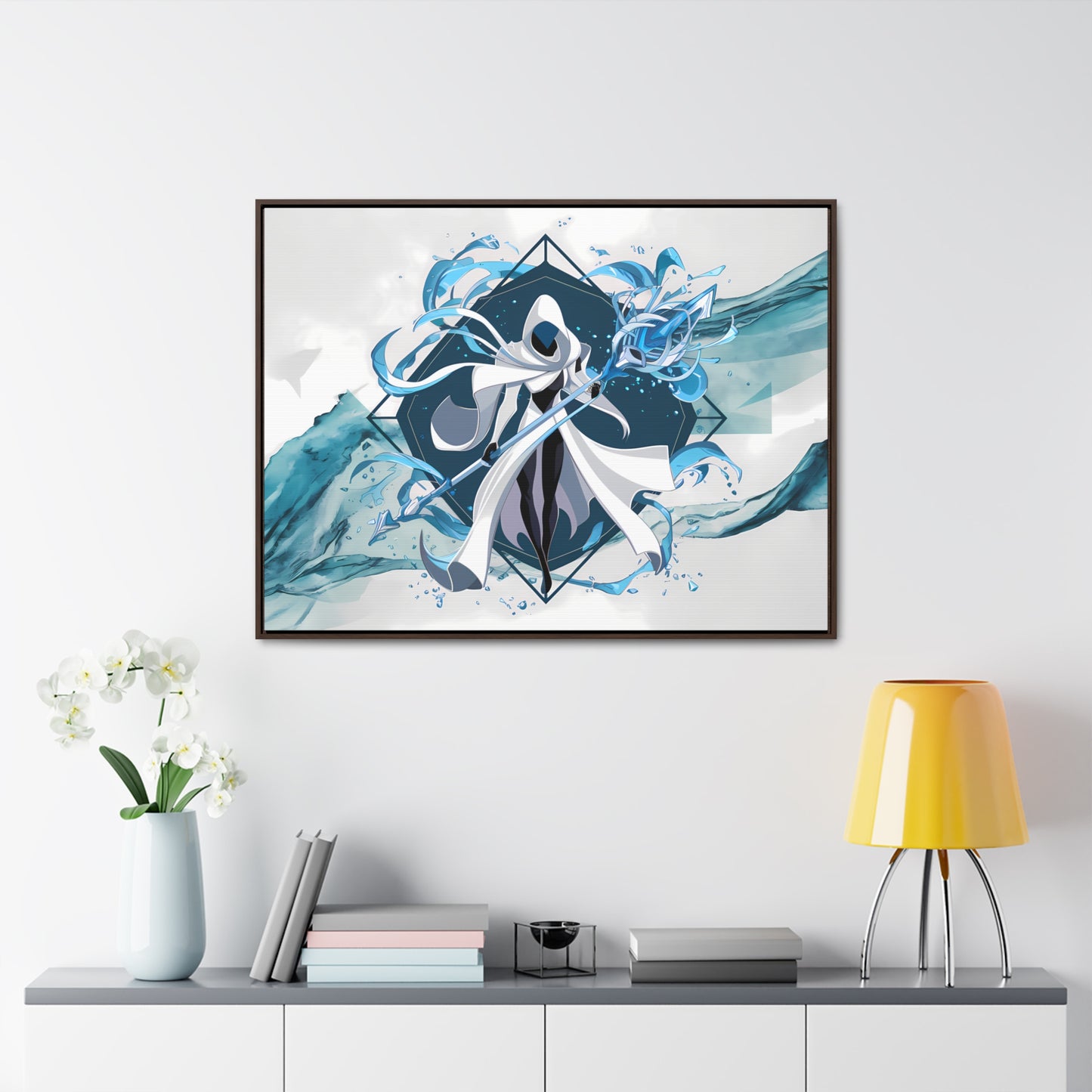 Ethereal Sentinel of the Tides - Gallery Canvas Wraps, Horizontal Frame