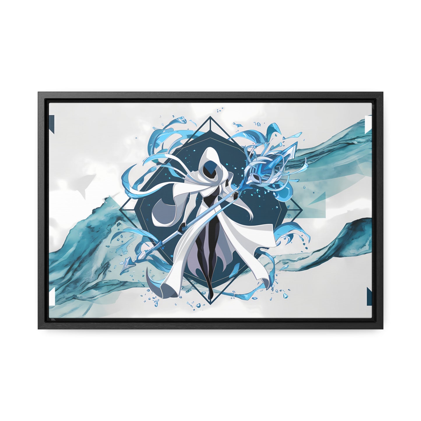 Ethereal Sentinel of the Tides - Gallery Canvas Wraps, Horizontal Frame