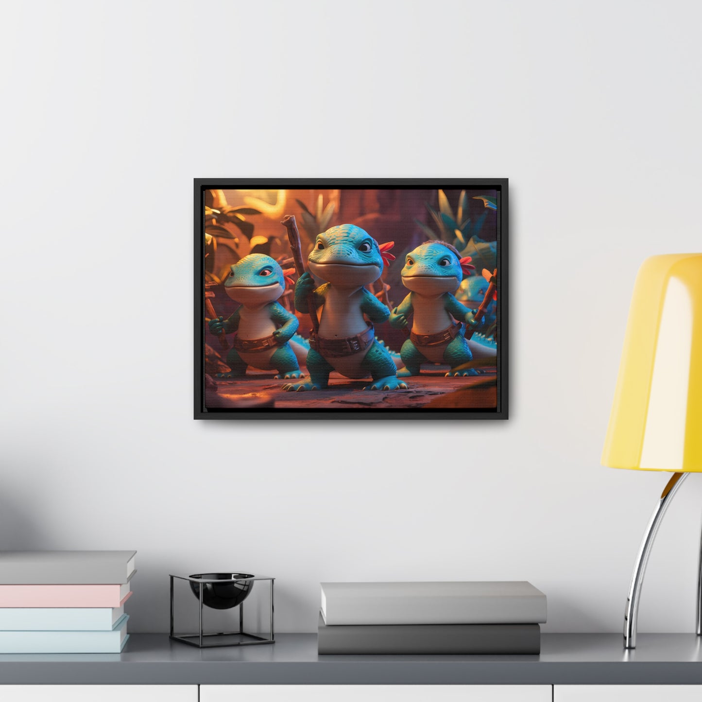 Guardians of the Jungle Tribe - Gallery Canvas Wraps, Horizontal Frame