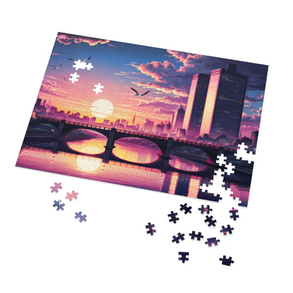 Twilight Serenity Over the City - Jigsaw Puzzle (30, 110, 252, 500,1000-Piece)