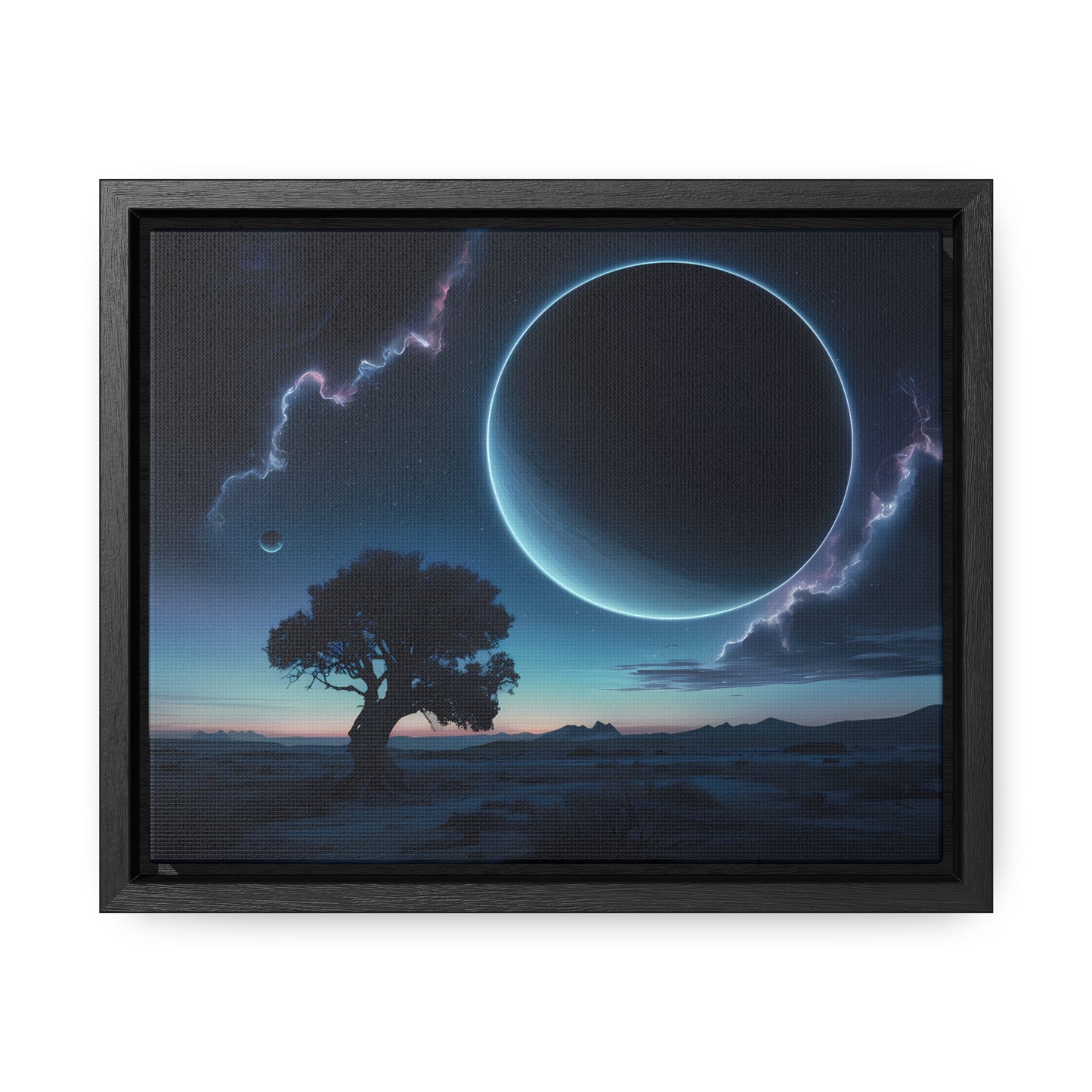 Eclipse of the Silent Horizon - Gallery Canvas Wraps, Horizontal Frame