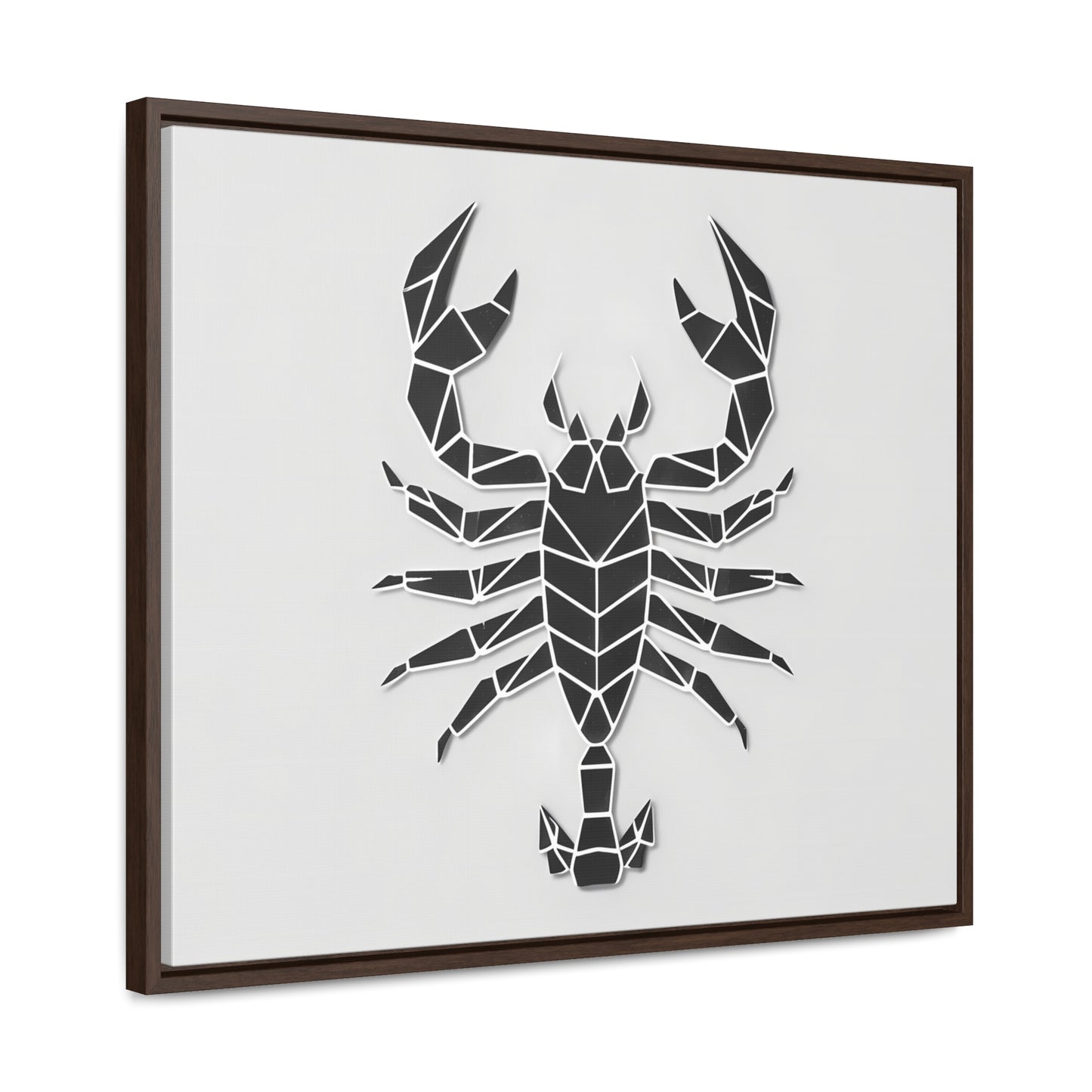 Geometric Scorpion Icon - Gallery Canvas Wraps, Horizontal Frame