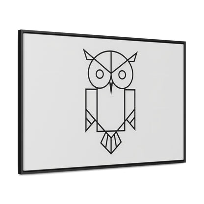 Geometric Owl - Gallery Canvas Wraps, Horizontal Frame