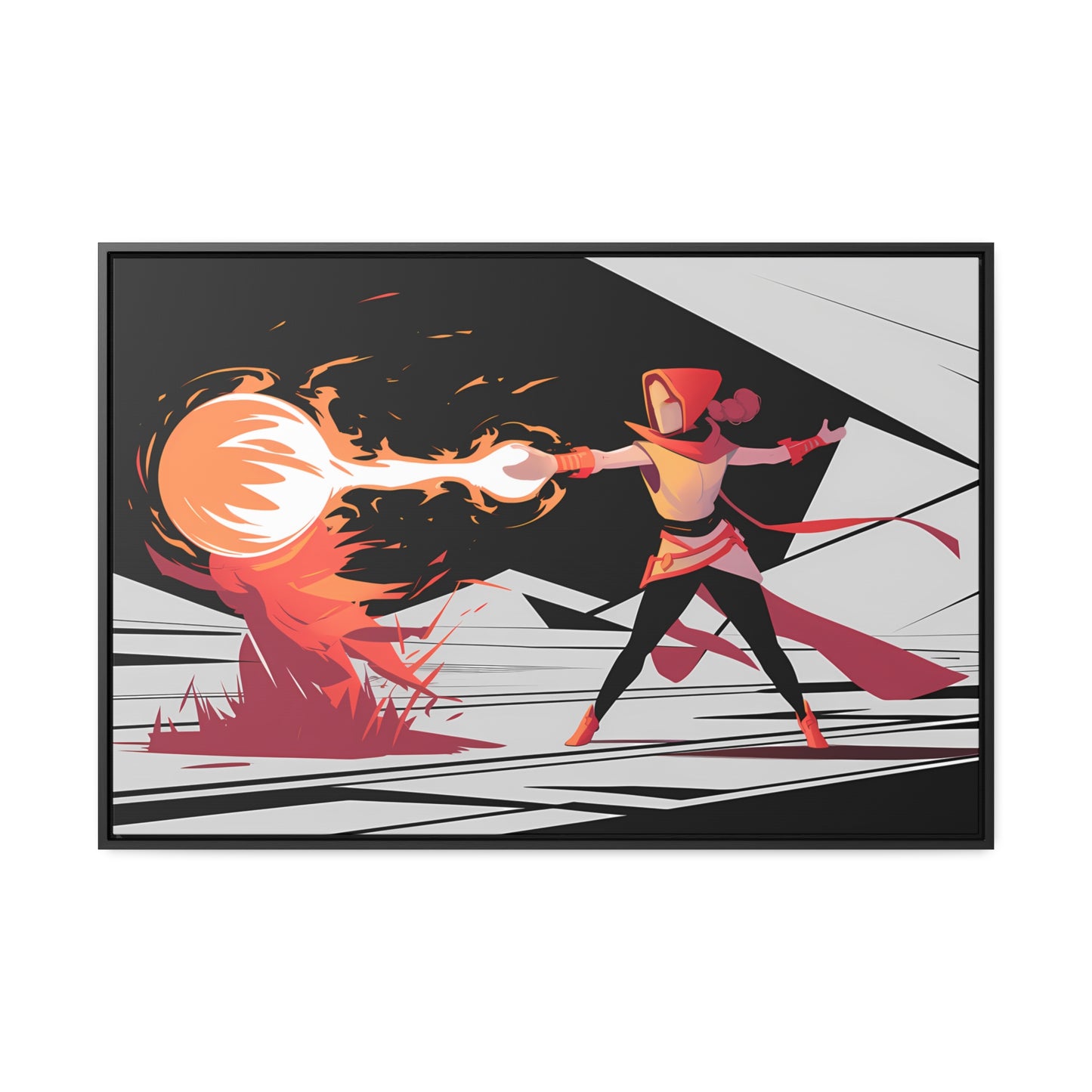 Conjuring the Firestorm - Gallery Canvas Wraps, Horizontal Frame