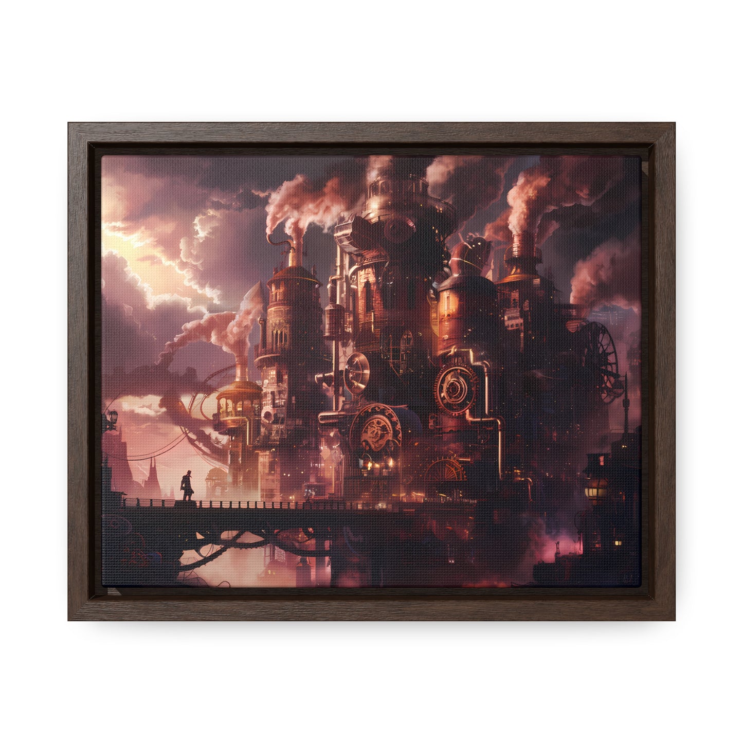 Industrial Twilight - Gallery Canvas Wraps, Horizontal Frame