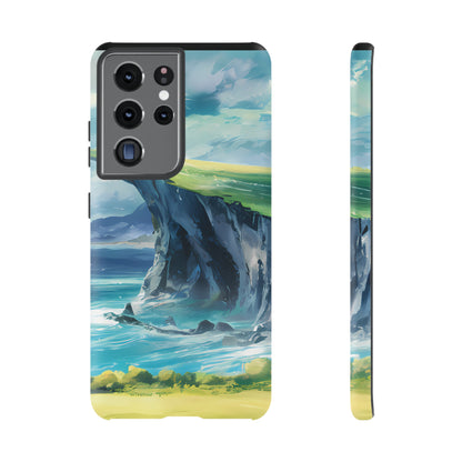 Anime Cliff by the Sea - Smartphone Tough Cases